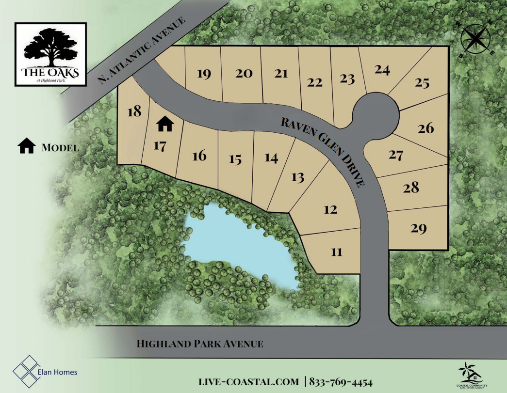 map of the Oaks at Highland Park